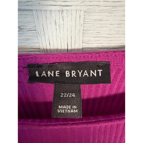 Lane Bryant Women’s tank top ridged dark pink Whimsigoth romantic plus size ￼￼ - Picture 3 of 8